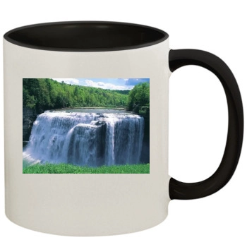 Waterfalls 11oz Colored Inner & Handle Mug