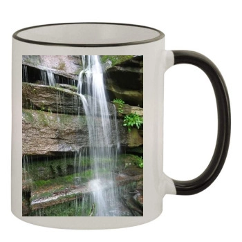 Waterfalls 11oz Colored Rim & Handle Mug