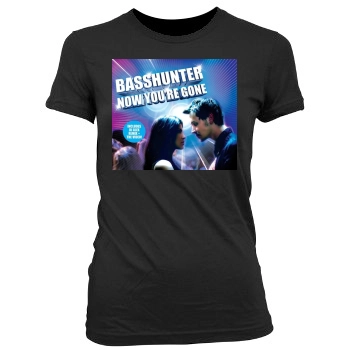 Basshunter Women's Junior Cut Crewneck T-Shirt