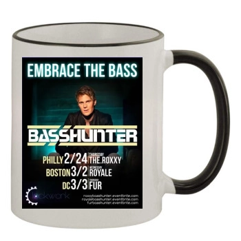 Basshunter 11oz Colored Rim & Handle Mug