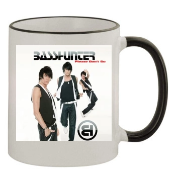 Basshunter 11oz Colored Rim & Handle Mug