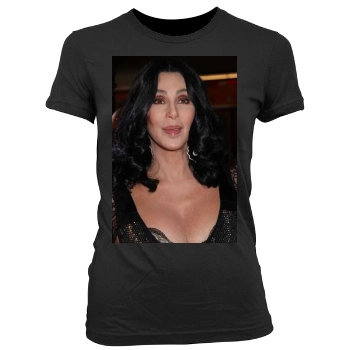 Cher Women's Junior Cut Crewneck T-Shirt