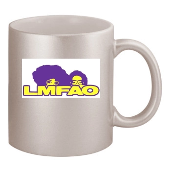LMFAO 11oz Metallic Silver Mug