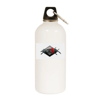Skrillex White Water Bottle With Carabiner