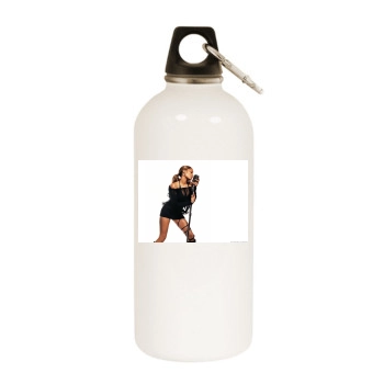 Blu Cantrell White Water Bottle With Carabiner