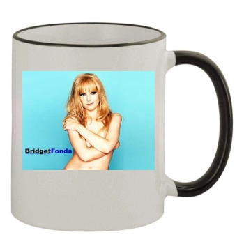 Bridget Fonda 11oz Colored Rim & Handle Mug
