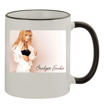 Bridget Fonda 11oz Colored Rim & Handle Mug