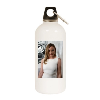 Abbie Cornish White Water Bottle With Carabiner