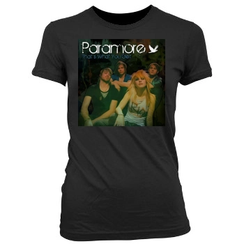 Paramore Women's Junior Cut Crewneck T-Shirt