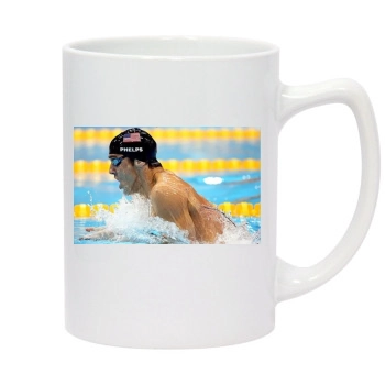 Michael Phelps 14oz White Statesman Mug