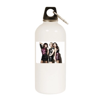 Sugababes White Water Bottle With Carabiner