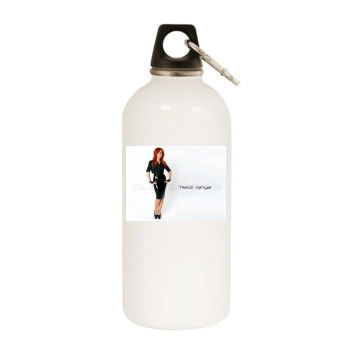Sugababes White Water Bottle With Carabiner
