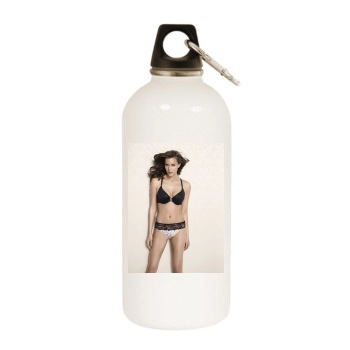 Kim Cloutier White Water Bottle With Carabiner