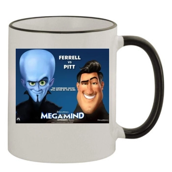 Megamind 11oz Colored Rim & Handle Mug