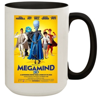 Megamind 15oz Colored Inner & Handle Mug
