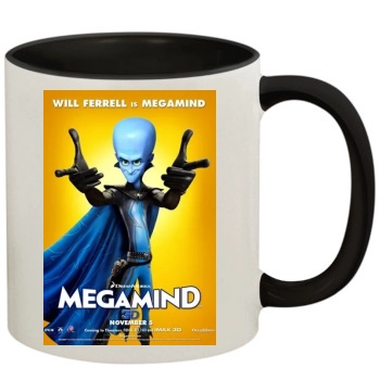 Megamind 11oz Colored Inner & Handle Mug