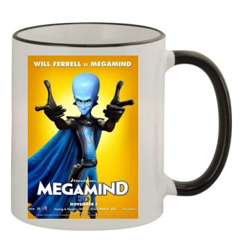 Megamind 11oz Colored Rim & Handle Mug