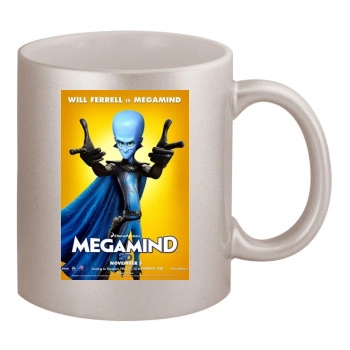 Megamind 11oz Metallic Silver Mug