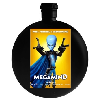 Megamind Round Flask