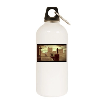 Shank White Water Bottle With Carabiner