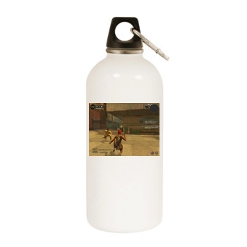 Bleedout White Water Bottle With Carabiner