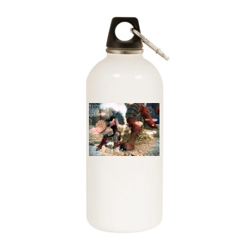 Vindictus White Water Bottle With Carabiner