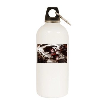 Vindictus White Water Bottle With Carabiner