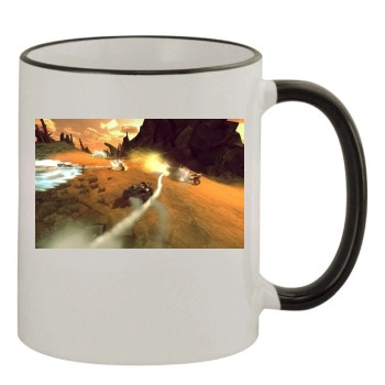 Crasher 11oz Colored Rim & Handle Mug