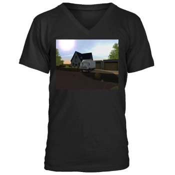 Tankwagen-Simulator Men's V-Neck T-Shirt