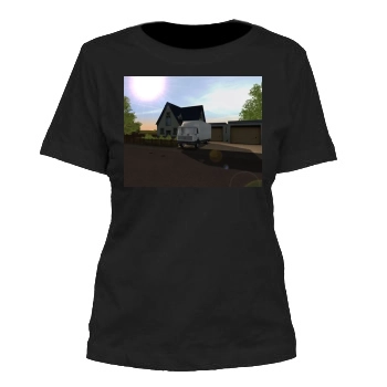 Tankwagen-Simulator Women's Cut T-Shirt