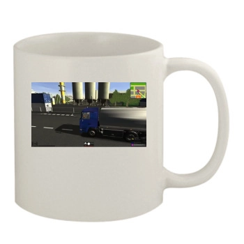 Tankwagen-Simulator 11oz White Mug