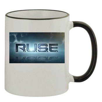 R.U.S.E 11oz Colored Rim & Handle Mug