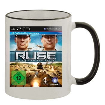 R.U.S.E 11oz Colored Rim & Handle Mug