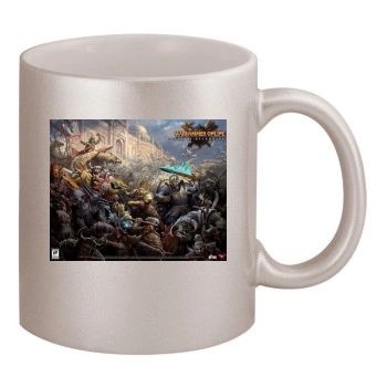 Warhammer 11oz Metallic Silver Mug