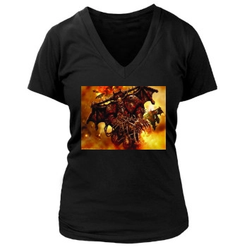 Warhammer Women's Deep V-Neck TShirt