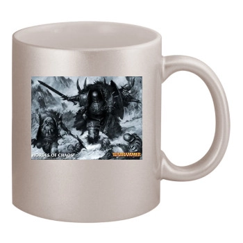 Warhammer 11oz Metallic Silver Mug