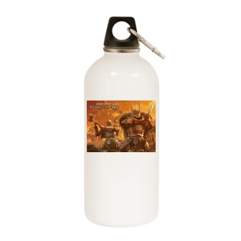 Warhammer White Water Bottle With Carabiner