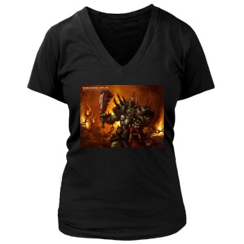 Warhammer Women's Deep V-Neck TShirt