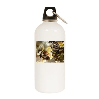 Warhammer White Water Bottle With Carabiner