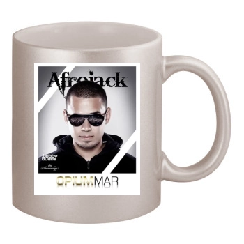 Afrojack 11oz Metallic Silver Mug