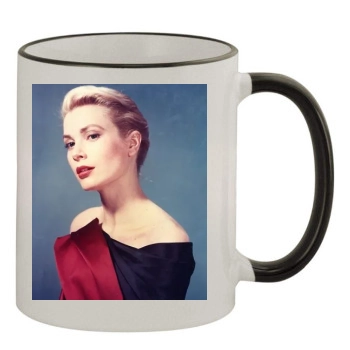 Grace Kelly 11oz Colored Rim & Handle Mug