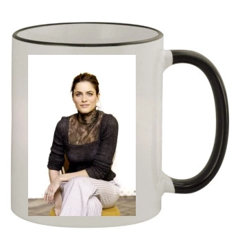 Amanda Peet 11oz Colored Rim & Handle Mug