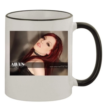 Ailyn 11oz Colored Rim & Handle Mug