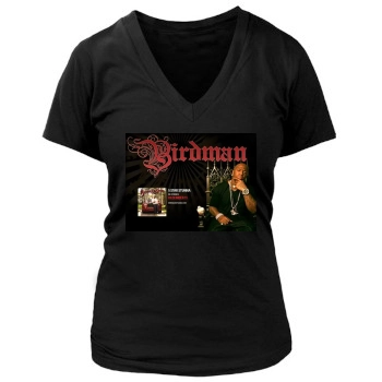 Birdman Women's Deep V-Neck TShirt