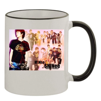SHINee 11oz Colored Rim & Handle Mug