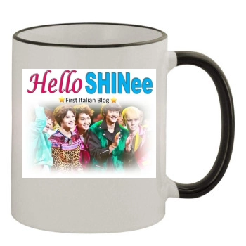 SHINee 11oz Colored Rim & Handle Mug