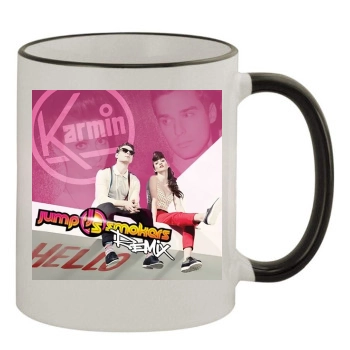 Karmin 11oz Colored Rim & Handle Mug