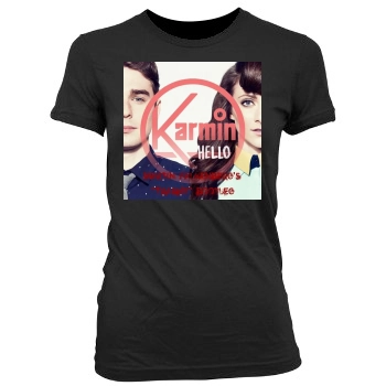 Karmin Women's Junior Cut Crewneck T-Shirt