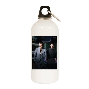 Hurts White Water Bottle With Carabiner