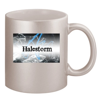 Halestorm 11oz Metallic Silver Mug